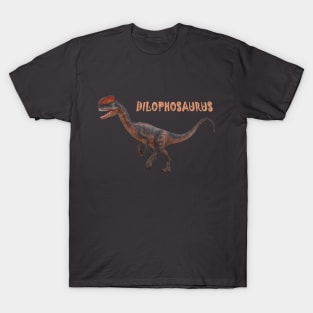 dilophosaurus dinosaur pre historic reptile T-Shirt